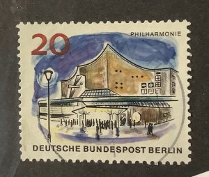 Germany, Berlin 1965 Scott 9N225 used - 20pf, New Berlin, Philharmonic Hall