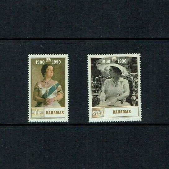 Bahamas: 1990, 90th Birthday of Queen Elizabeth the Queen Mother. MNH set