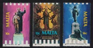 Malta Religious Anniversaries 3v 1988 MNH SG#824-826
