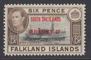 Falkland Island Dependencies, Scott 5L6 (SG D6), MLH