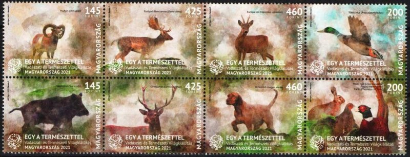 Hungary 2021 MNH Stamps Hunting Exhibition Animals Birds Dogs