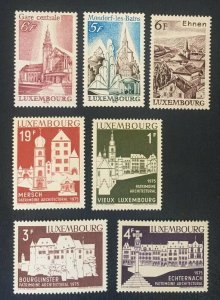 Luxembourg 1975, Arcitechture, European monument MNH, Mi 900-903, 618,900