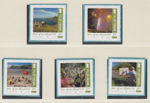 Isle of Man 2018 - Year of our Island,  self adhesive set 5 - U/Mint