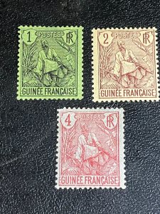 French Guinea Scott 18-20 Mint