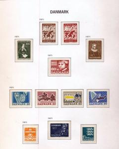 DENMARK 1970/76 MNH Unused Sheets Wildlife (Appx 100+) (job 750)