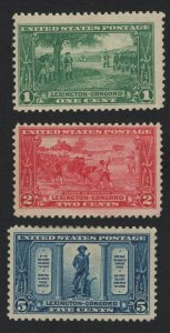 United States MINT Scott Number 617-19 MLH  F-VF  #4  -  BARNEYS