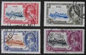 Fiji 1935 GV Silver Jubilee set SG 242/245 used