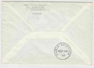 Luxembourg 1962 Airmail First Flight Lion Slogan Cyclo-Cross Stamps Cover 22739