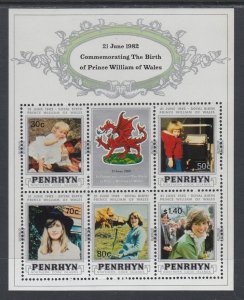 Penrhyn Island 204a Souvenir Sheet MNH VF