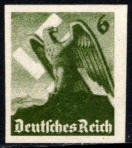 1936 Germany Propaganda Stamp 6 Pfennig Salute To The Swastika Commemorating