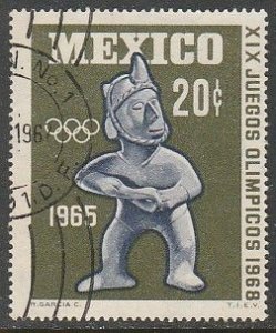 MEXICO 965 20¢ 1st Pre-Olympic Issue - 1965 Used VF. (1285)