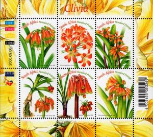 South Africa - 2006 Clivia Sheet MNH** SG 1594a