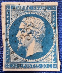 France-Scott #15, Used, Emperor Napoleon III, CV $1.35