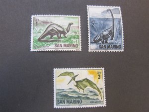 San Marino 1965 Sc 612-4 MNH