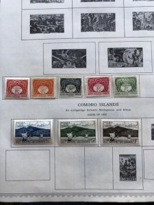 French Equatorial Africa on 11 old album pages