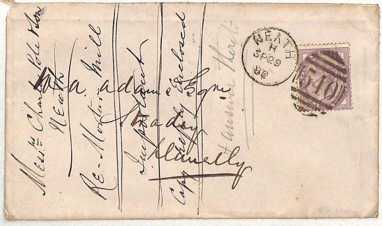 RR64  GB WALES 1882 Superb *Neath*Duplex MORTAR MILL Cover Stradey Park Llanelly