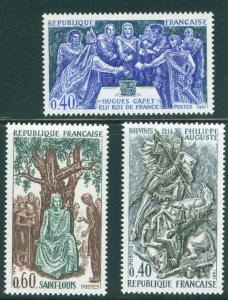 FRANCE Scott 1199-1201 MNH** 1967 History set