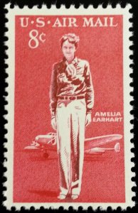 1963 8c Amelia Earhart, American Aviation Pioneer Scott C68 Mint F/VF NH