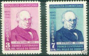 DOMINICAN REPUBLIC Scott 356-7 MH* 1940 Hill set