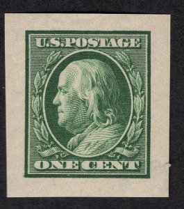 US #383 Super, w/Original Gum. Never hinged.