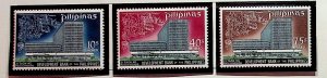 PHILIPPINES Sc 1028-30 NH ISSUE OF 1969 - BANK