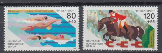 Berlin - 1986 Sport Mi# 751/752 - MNH (9036)