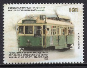 229 - NORTH MACEDONIA 2020 - Transportation - Tramway - MNH Set