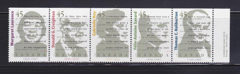 Canada 1626a Set MNH Famous Authors