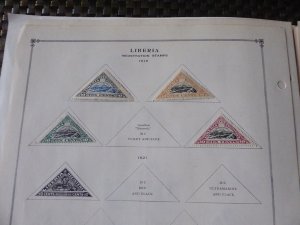 Liberia 1892-1976 Stamp Collection on Scott International Stamp Album Pages