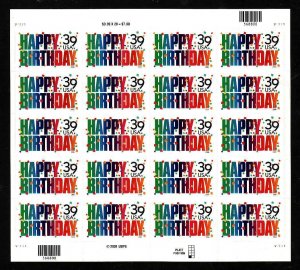 USA-Sc#4079- id12-unused NH sheet-Happy Birthday-2006-