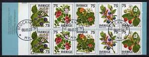 Booklet - Sweden 1977 Wild Berries 7k50 booklet complete ...