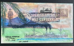 1998 Nashville USA Paqueboat Hand Painted Cover Spanish American War Centenary