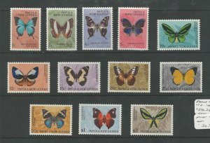 Papua New Guinea, Postage Stamp, #209-220 Mint NH, 1966 Butterfly, JFZ