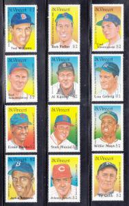 St Vincent Scott #1211-1222 MNH