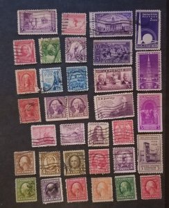 US VINTAGE Used Stamp Lot Collection T5549