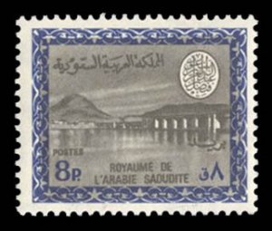 Saudi Arabia #468 Cat$52.50, 1968 8p dark blue and gray, never hinged