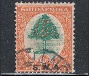 South West Africa 1927 Orange Tree Overprint 6p Scott # 98b Used