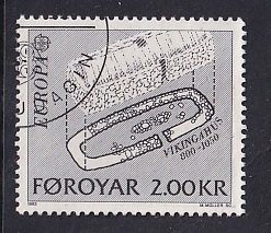 Faroe Islands   #82  used  1982  Europa 2k