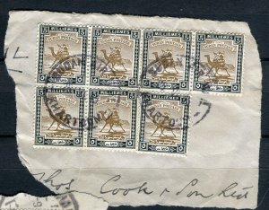 EAST AFRICA PROTECTORATE; 1940s early Camel Rider issues on POSTMARK PIECE