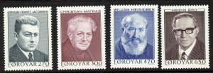 Faroe Islands 175-8 MNH Writers