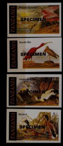 Tanzania 306-09 MNH imperf. Birds/ Specimen