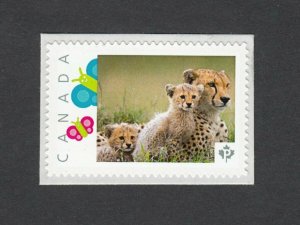 CHEETAH WITH CUBS = Picture Postage stamp MNH Canada 2014 [p72ca3/1]