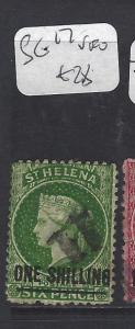 ST HELENA (PP1807B)  QV  1/-/6D  SG 17  VFU