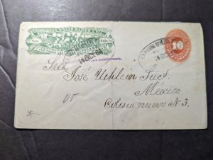 1894 Mexico Cover Chihuahua Local Use Jose Uchlcun Sucs Wells Fargo Express