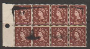 GB QE II   SG 518 -   block of 8   Used