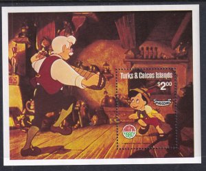Turks and Caicos 451 Disney's Souvenir Sheet MNH VF