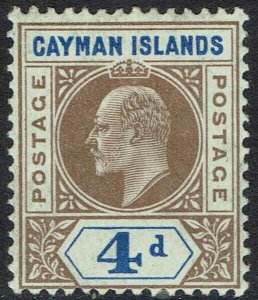 CAYMAN ISLANDS 1907 KEVII 4D