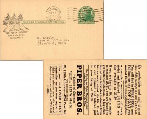 United States Ohio Cleveland 1934 machine  Postal Card  Obverse Illustrated a...