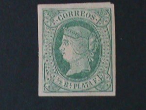 ​CUBA-1864- SC#18-QUEEN ISABELLA II- IMPERF MLH VF-160-YEARS OLD RARE-LAST ONE