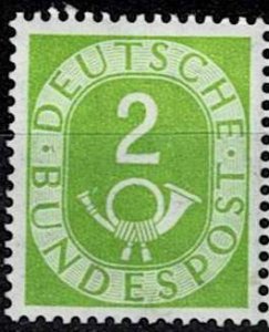 Germany 1951,Sc.#670 MNH Posthorn. cv.€6
